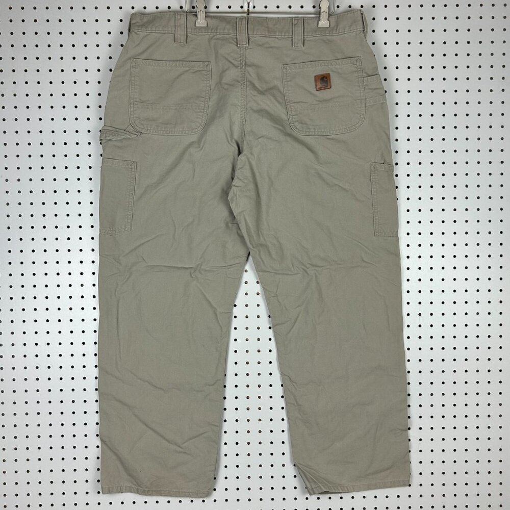 Carhartt Carpenter Pants 38x30 - B151 TAN Work Wear Tan Baggy Wide Leg Khaki‎